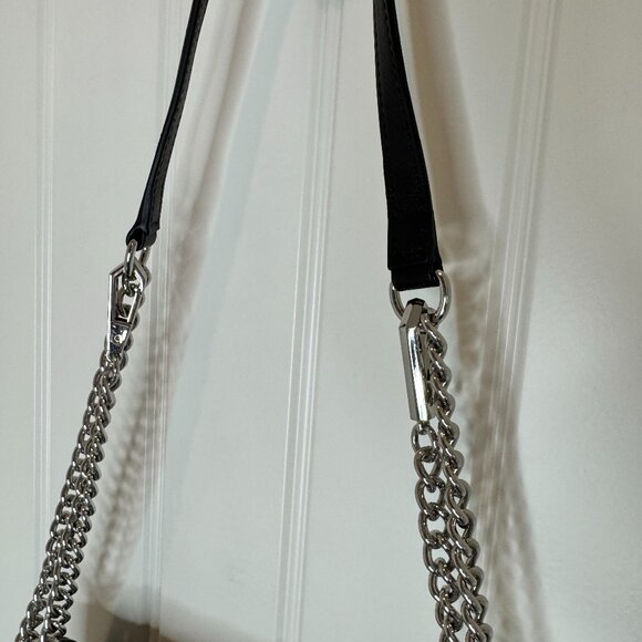 REBECCA MINKOFF Black Iridescent Leather Handbag - Picture 3 of 13